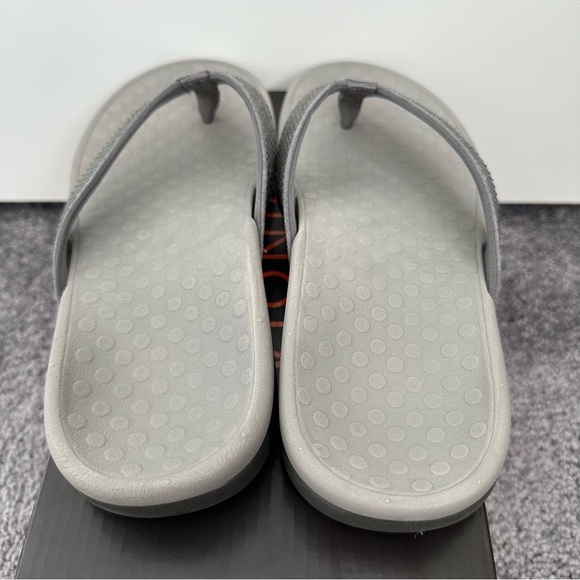 Vionic Flip Flops Tiders - Gray/Silver Rhinestones - Picture 4 of 6